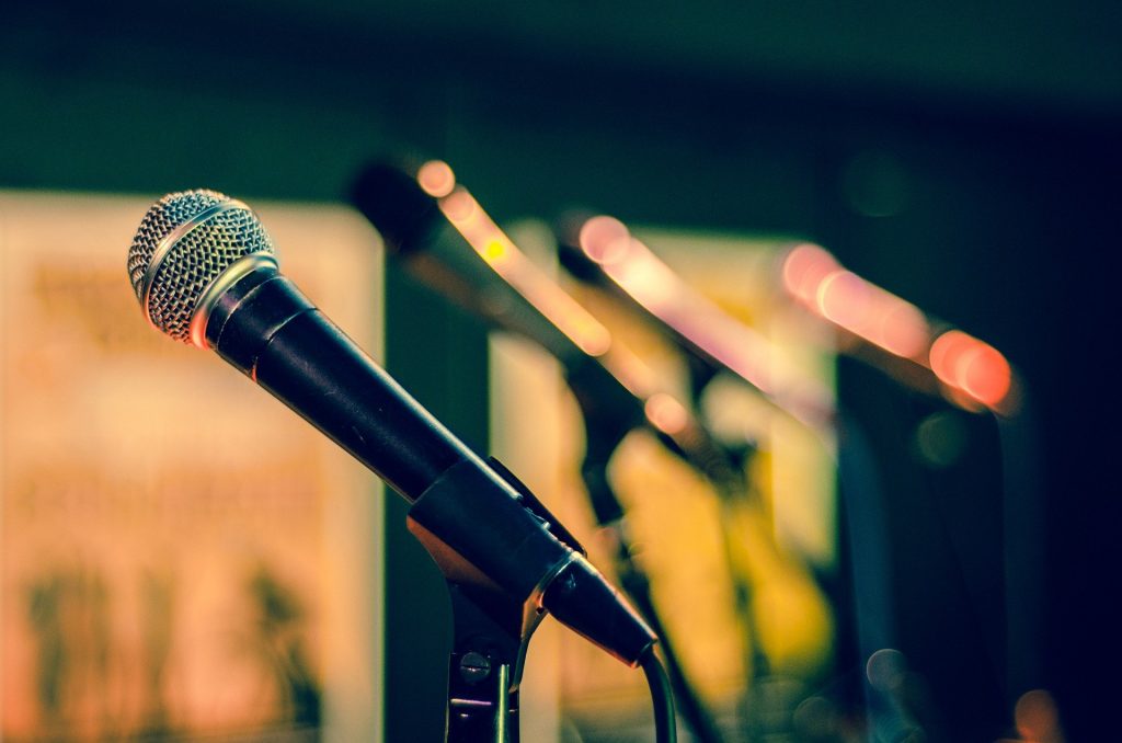 Mic Microphone Sound Check Sing Perform Studio