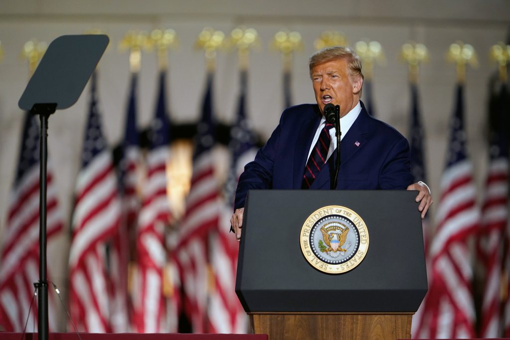 Donald Trump in a suit and tie